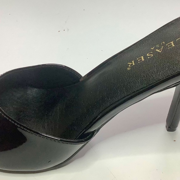 MIB Pleaser Classique 01 Black Patent Slide - Picture 4 of 8